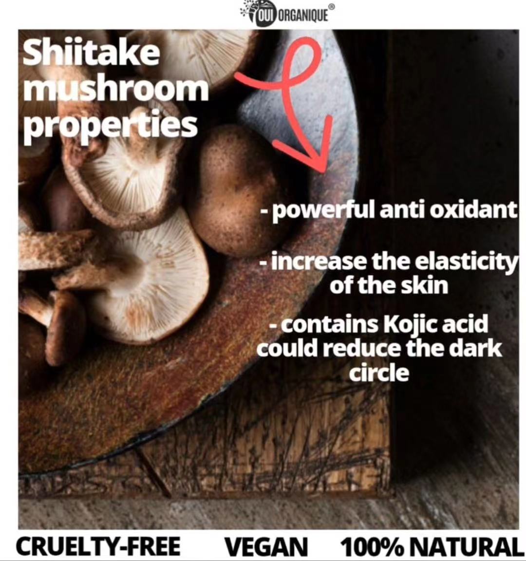 🍄 How Shiitake Mushroom Works on the Skin: